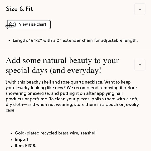 NWT J. Crew White and Gold Shell Necklace - Picture 3 of 3